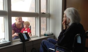 Myers Family Window Visit