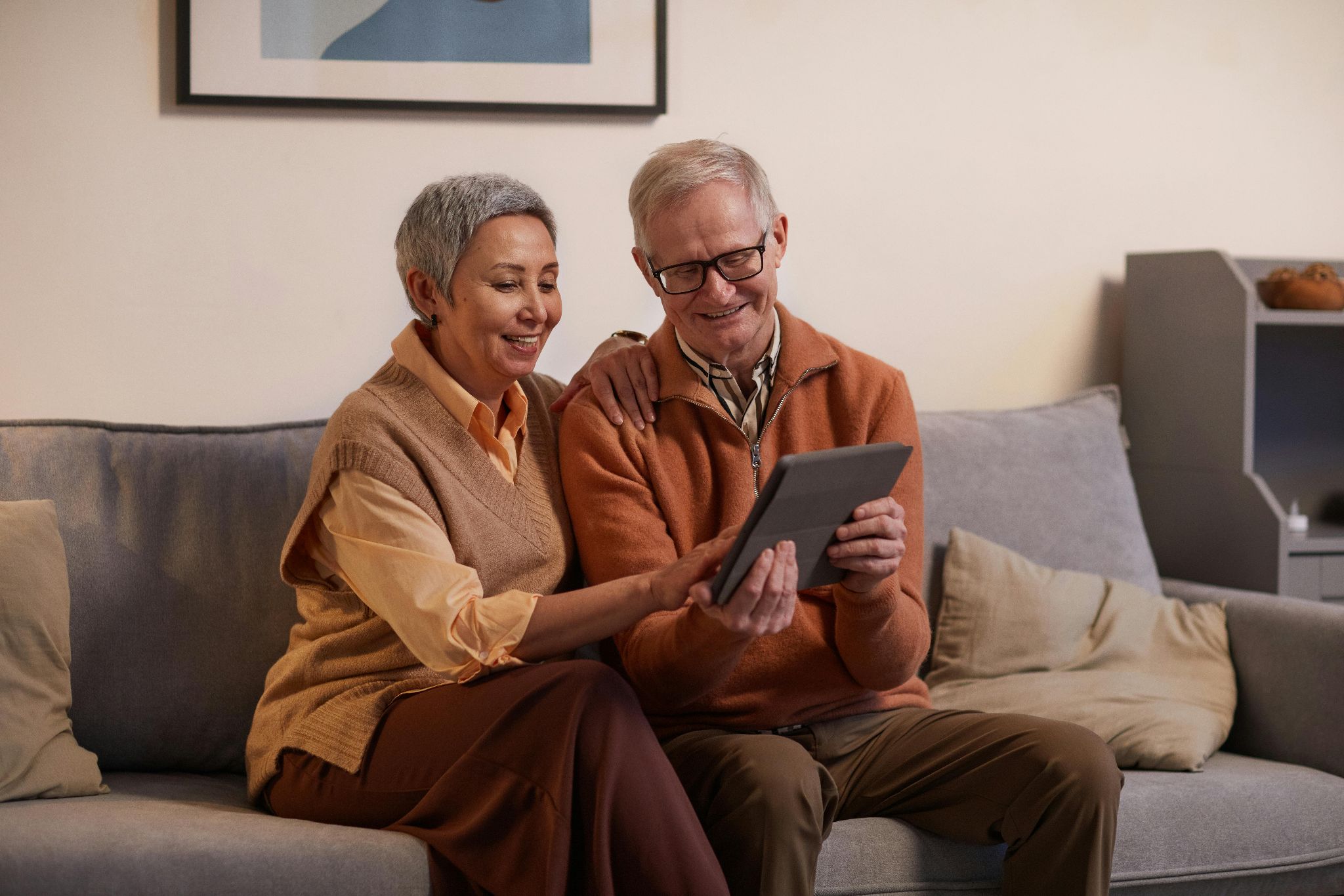seniors with technology